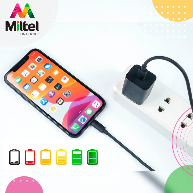 Carga tu celular desde el 10%